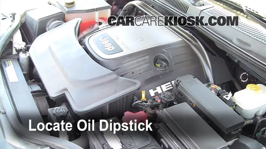 2005 Jeep Grand Cherokee Limited 5.7L V8 Oil Check Oil Level